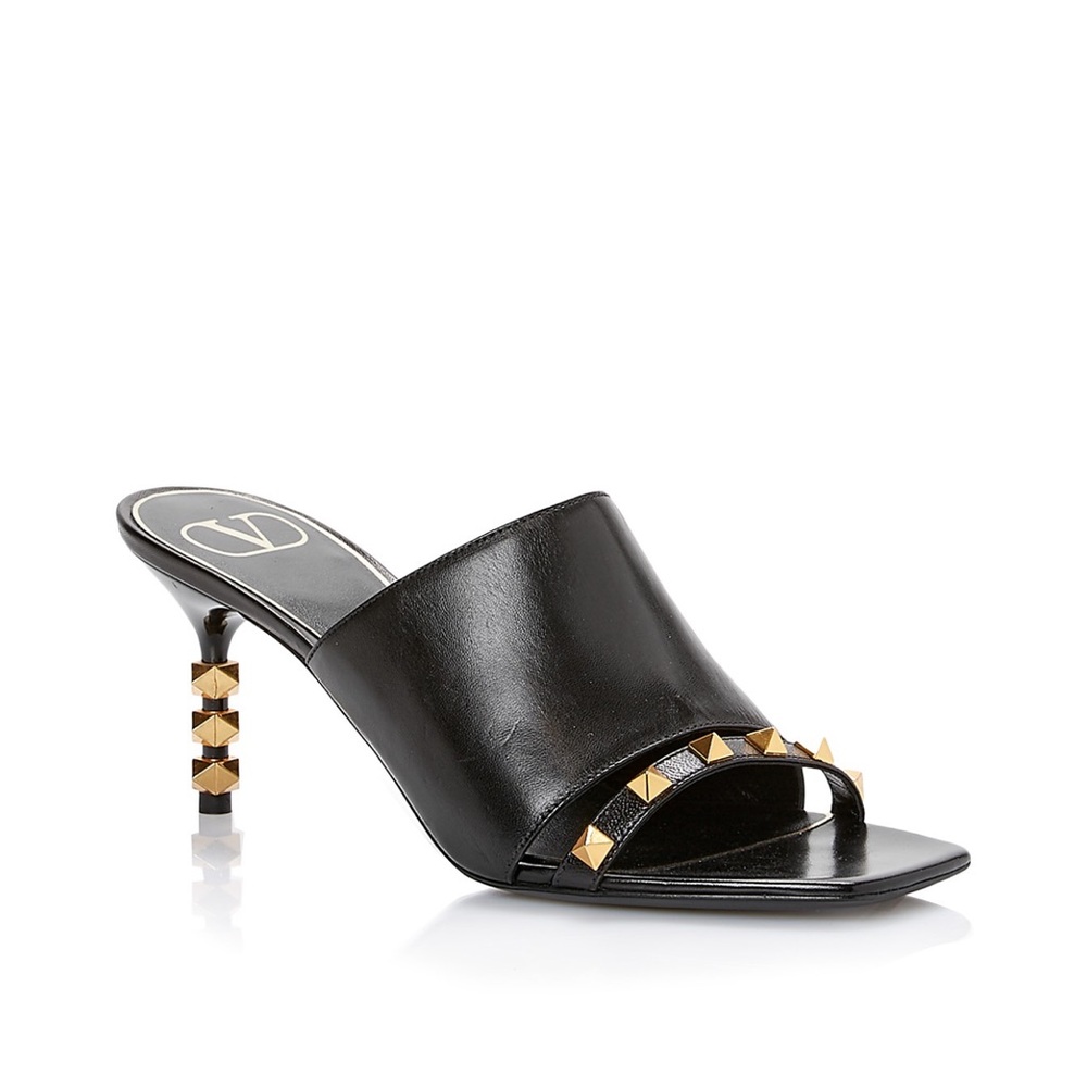 NWT Valentino Rockstud High Heel Mules